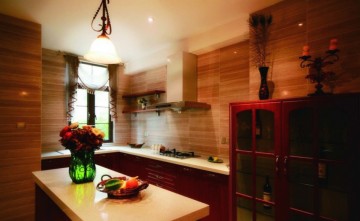 热情的东南亚风格120平米三居室厨房装修效果图