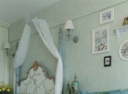 清新绚烂的田园风格40平米一居室卧室装修效果图