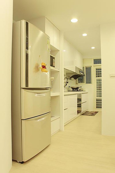 别致的现代简约风格60平米小户型厨房橱柜装修效果图