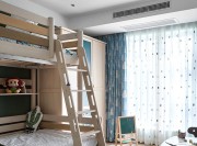 细致气派的现代简约风格140平米四居室儿童房窗帘装修效果图