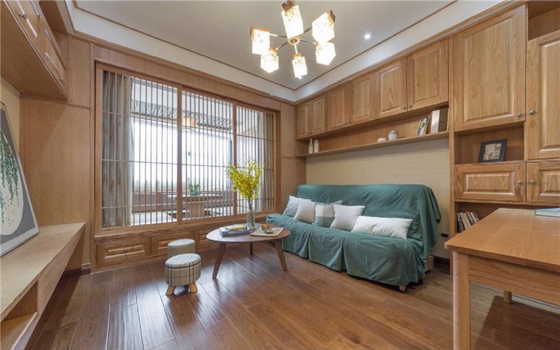 日式禅意风格40平米小户型客厅装修效果图
