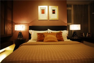 静谧的东南亚风格130平米四居室卧室装修效果图