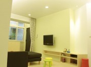 别致的现代简约风格60平米小户型客厅电视背景墙装修效果图