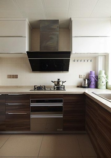 唯美古风中式风格100平米二居室厨房橱柜装修效果图
