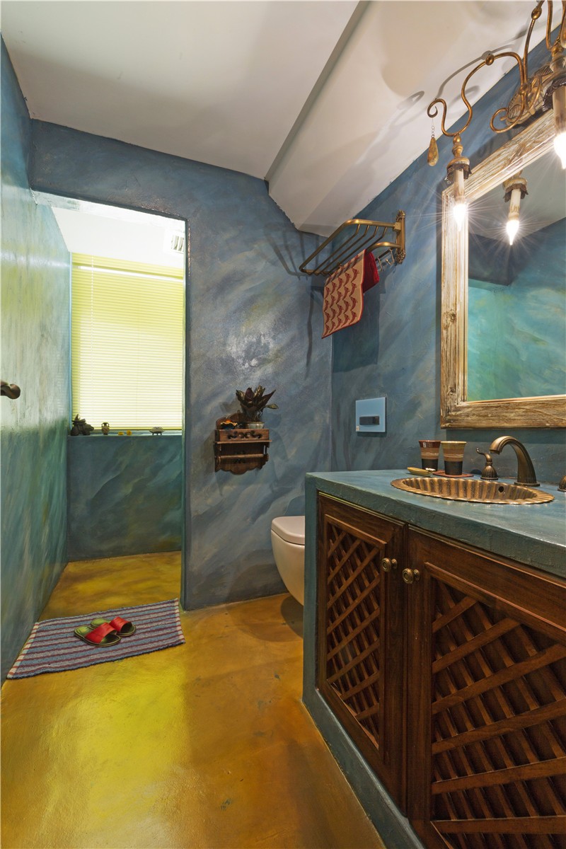 热情的东南亚风格100平米二居室卫生间装修效果图