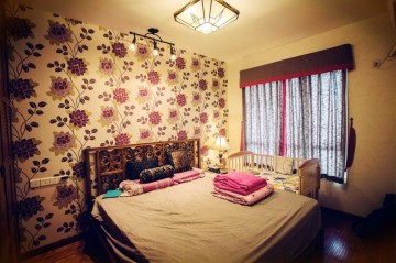 多彩的新古典风格60平米一居室卧室装修效果图