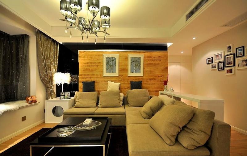 休闲美式新古典风格50平米小户型客厅装修效果图
