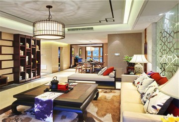 华丽的东南亚风格150平米别墅客厅装修效果图