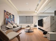 独特的日式风格60平米公寓客厅装修效果图