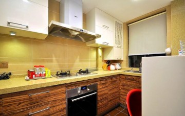 休闲美式新古典风格50平米小户型厨房装修效果图