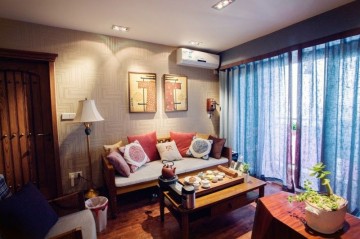 多彩的新古典风格60平米一居室装修效果图
