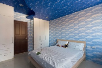 休闲地中海风格120平米四居室卧室衣柜装修效果图