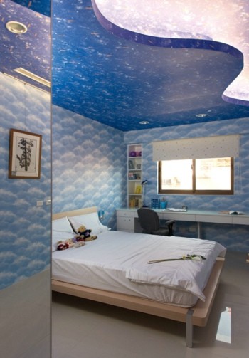 休闲地中海风格120平米四居室卧室窗户装修效果图