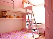 简约田园风格80平米二居室儿童房装修效果图
