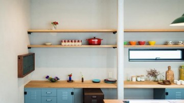 原木实用日式风格150平米别墅厨房橱柜装修效果图