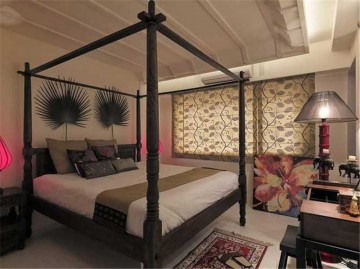 创意的东南亚风格110平米二居室卧室装修效果图