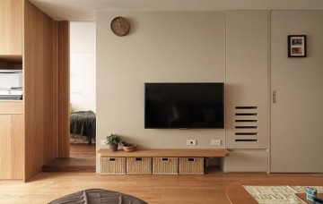 休闲简洁日式风格70平米一居室装修效果图