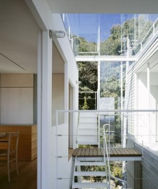和式简洁日式风格160平米别墅阁楼楼梯装修效果图