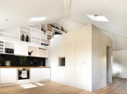 现代时尚日式风格100平米复式loft厨房橱柜装修效果图