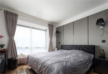 质朴精致的北欧风格二居室卧室装修效果图