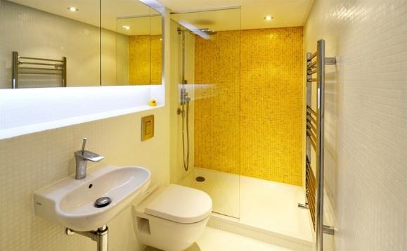 现代时尚日式风格100平米复式loft卫生间浴室柜装修效果图