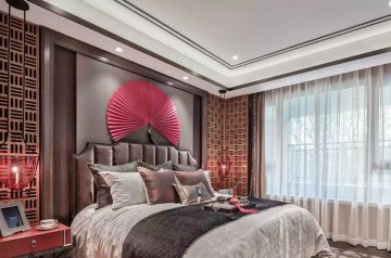 特色东南亚风格120平米复式卧室窗户装修效果图