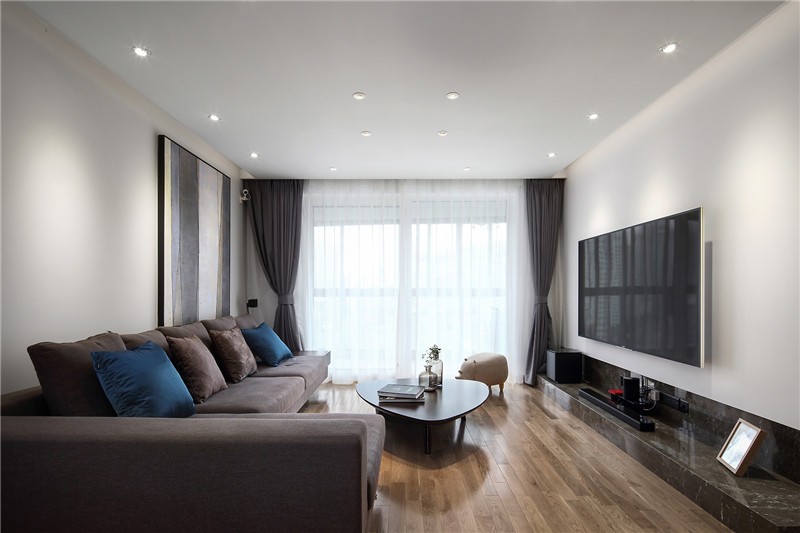 质朴精致的北欧风格二居室客厅装修效果图