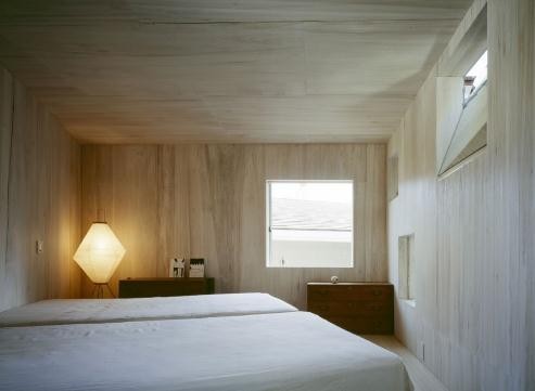 和式简洁日式风格160平米别墅卧室背景墙装修效果图