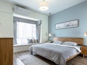 通透温馨日式风格90平米三居室卧室吊顶装修效果图