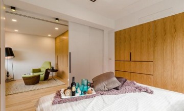 古典雅致日式风格80平米二居室卧室衣柜装修效果图