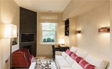 时尚欧式新古典风格70平米小户型客厅背景墙装修效果图
