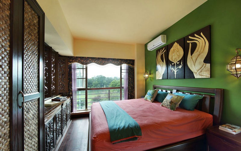 浪漫的东南亚风格公寓卧室装修效果图