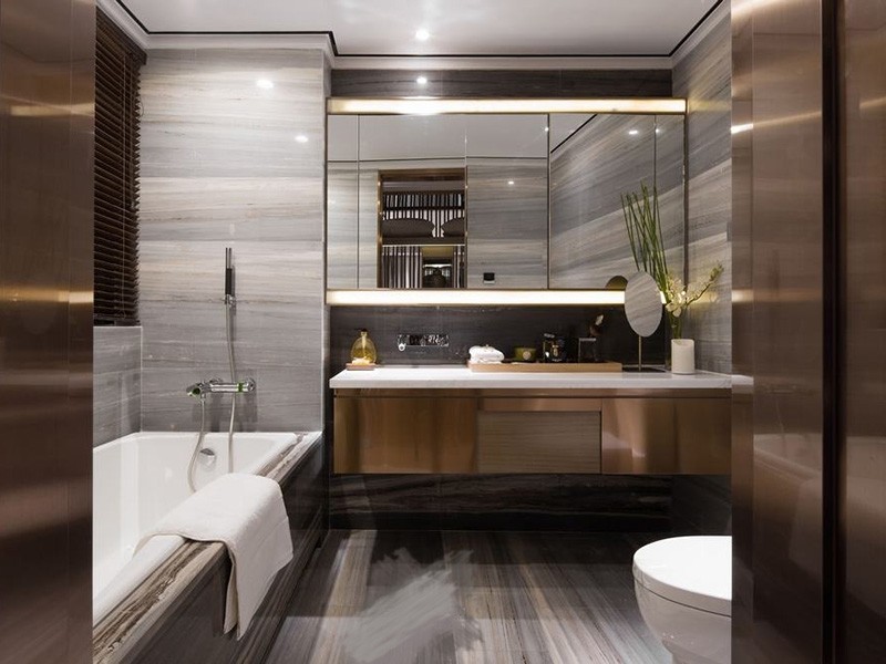 宁静舒适中式风格150平米四居室卫生间浴室柜装修效果图