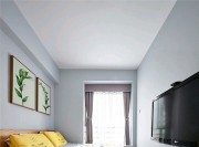 清爽简洁的北欧风格四居室卧室装修效果图