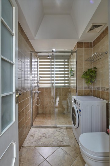 优美雅致的欧式风格四居室卫生间装修效果图