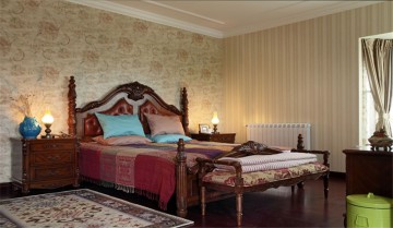 温馨的东南亚风格一居室卧室装修效果图