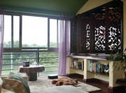 浪漫的东南亚风格公寓阳台榻榻米装修效果图