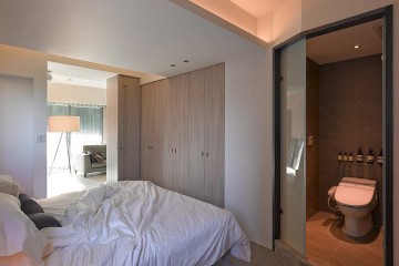 个性粉色现代简约风格50平米小户型卧室吊顶装修效果图