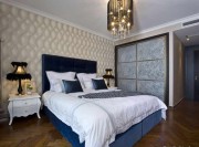 古典雅致欧式风格80平米二居室卧室背景墙装修效果图
