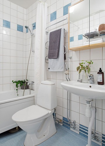 通透连贯欧式风格60平米公寓卫生间浴室柜装修效果图