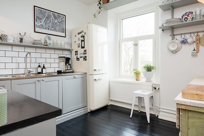 乡村欧式风格60平米一居室厨房橱柜装修效果图