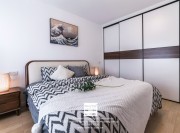 领袖金品北欧风格三居室装修实景案例卧室