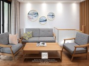海尚壹品日式风格两居室客厅装修实景案例