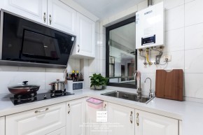 枫华紫园欧式轻奢风格两居室厨房装修实景案例